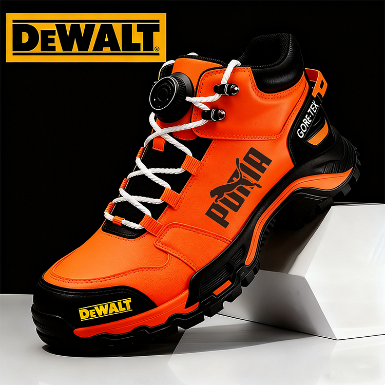 Work and hiking shoes from the brands PUMA® and DEWALT