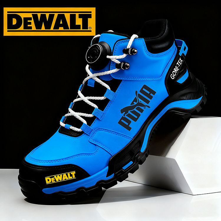 Work and hiking shoes from the brands PUMA® and DEWALT