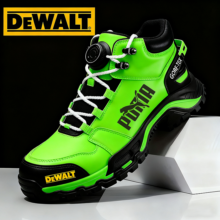Work and hiking shoes from the brands PUMA® and DEWALT