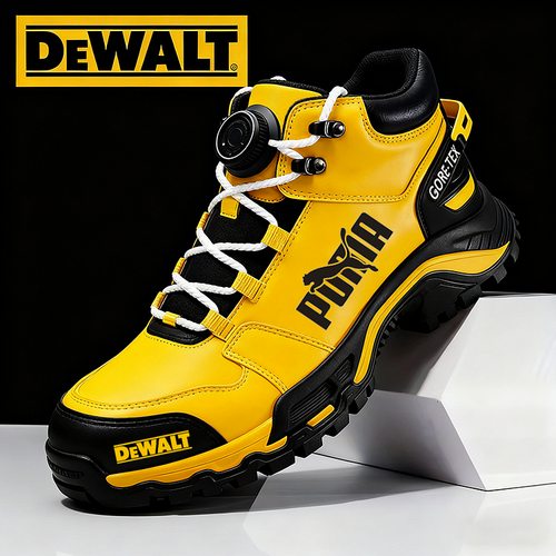 Work and hiking shoes from the brands PUMA® and DEWALT